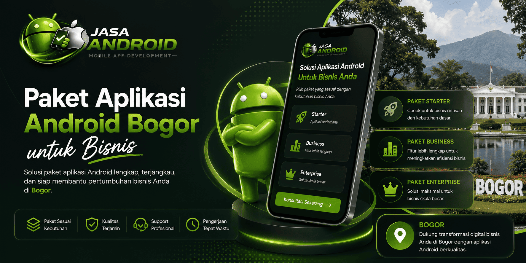 Paket Aplikasi Android Bogor untuk Bisnis Modern dan Digitalisasi Usaha Profesional